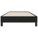 vidaXL fekete bársony rugós ágy matrac nélkül 80x210 cm