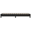 vidaXL fekete bársony rugós ágy matrac nélkül 80x210 cm