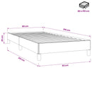 vidaXL sötétzöld bársony rugós ágy matrac nélkül 80x210 cm