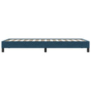 vidaXL sötétkék bársony rugós ágy matrac nélkül 80x210 cm