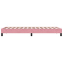 vidaXL rózsaszín bársony rugós ágy matrac nélkül 80x210 cm