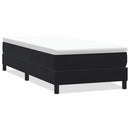 vidaXL fekete bársony rugós ágy matrac nélkül 90x210 cm