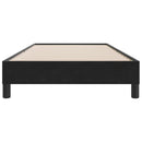 vidaXL fekete bársony rugós ágy matrac nélkül 90x210 cm