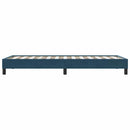 vidaXL sötétkék bársony rugós ágy matrac nélkül 90x210 cm