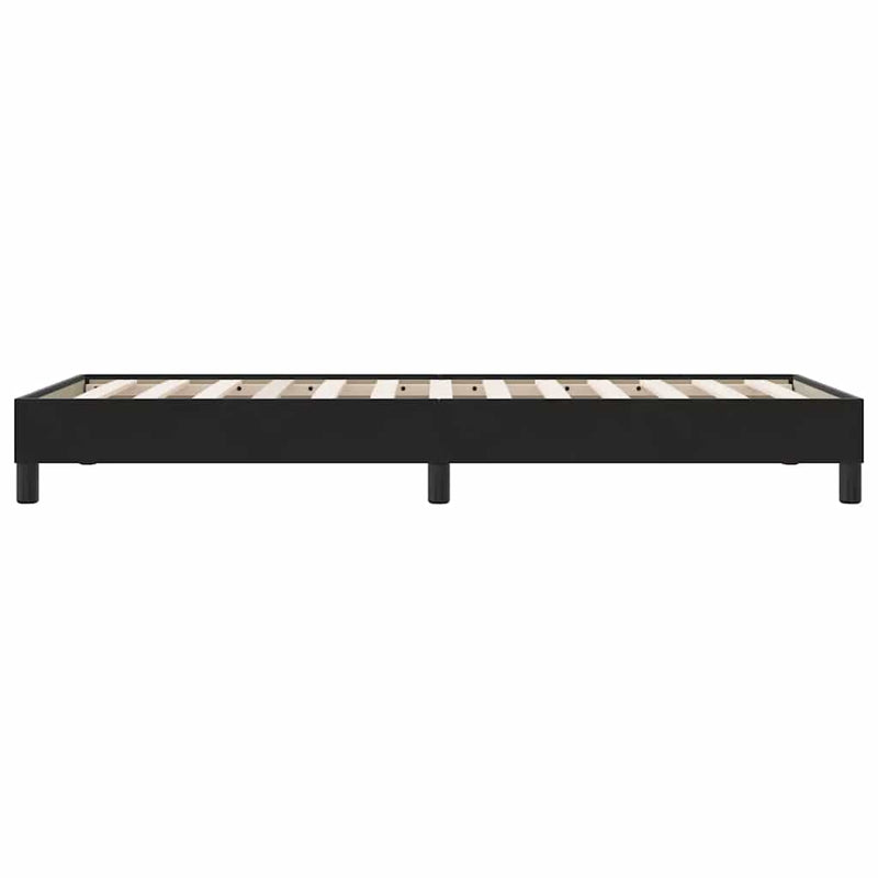 vidaXL fekete bársony rugós ágy matrac nélkül 100x210 cm