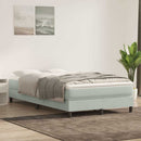 vidaXL világosszürke bársony rugós ágy matrac nélkül 120 x 210 cm