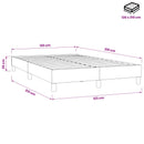 vidaXL világosszürke bársony rugós ágy matrac nélkül 120 x 210 cm