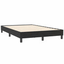 vidaXL fekete bársony rugós ágy matrac nélkül 120x210 cm