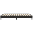 vidaXL fekete bársony rugós ágy matrac nélkül 120x210 cm