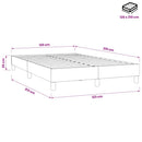 vidaXL sötétzöld bársony rugós ágy matrac nélkül 120x210 cm