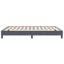vidaXL sötétszürke bársony rugós ágy matrac nélkül 160x210 cm