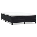 vidaXL fekete bársony rugós ágy matrac nélkül 160x210 cm