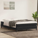 vidaXL fekete bársony rugós ágy matrac nélkül 160x210 cm