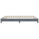 vidaXL sötétszürke bársony rugós ágy matrac nélkül 180x210 cm