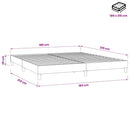 vidaXL sötétszürke bársony rugós ágy matrac nélkül 180x210 cm