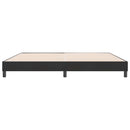 vidaXL fekete bársony rugós ágy matrac nélkül 180x210 cm