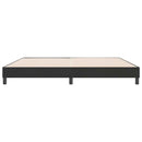 vidaXL fekete bársony rugós ágy matrac nélkül 180x210 cm