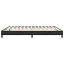 vidaXL fekete bársony rugós ágy matrac nélkül 180x210 cm