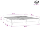 vidaXL sötétzöld bársony rugós ágy matrac nélkül 180x210 cm