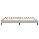 vidaXL világosszürke bársony rugós ágy matrac nélkül 200x210 cm