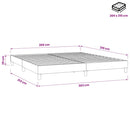 vidaXL világosszürke bársony rugós ágy matrac nélkül 200x210 cm