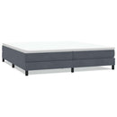 vidaXL sötétszürke bársony rugós ágy matrac nélkül 200x210 cm