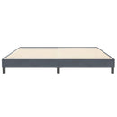 vidaXL sötétszürke bársony rugós ágy matrac nélkül 200x210 cm