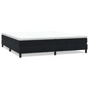 vidaXL fekete bársony rugós ágy matrac nélkül 200x210 cm