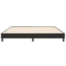 vidaXL fekete bársony rugós ágy matrac nélkül 200x210 cm