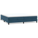 vidaXL sötétkék bársony rugós ágy matrac nélkül 200x210 cm