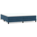 vidaXL sötétkék bársony rugós ágy matrac nélkül 200x210 cm