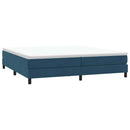 vidaXL sötétkék bársony rugós ágy matrac nélkül 200x210 cm