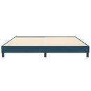 vidaXL sötétkék bársony rugós ágy matrac nélkül 200x210 cm