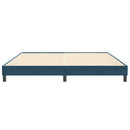 vidaXL sötétkék bársony rugós ágy matrac nélkül 200x210 cm