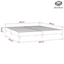 vidaXL sötétkék bársony rugós ágy matrac nélkül 200x210 cm