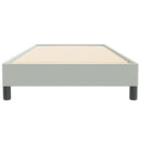 vidaXL világosszürke bársony rugós ágy matrac nélkül 80x220 cm