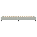 vidaXL világosszürke bársony rugós ágy matrac nélkül 80x220 cm