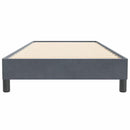 vidaXL sötétszürke bársony rugós ágy matrac nélkül 80x220 cm