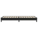 vidaXL fekete bársony rugós ágy matrac nélkül 80x220 cm