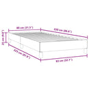 vidaXL sötétzöld bársony rugós ágy matrac nélkül 80x220 cm