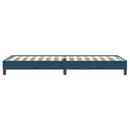 vidaXL sötétkék bársony rugós ágy matrac nélkül 80x220 cm