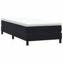 vidaXL fekete bársony rugós ágy matrac nélkül 90x220 cm