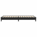 vidaXL fekete bársony rugós ágy matrac nélkül 90x220 cm