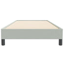 vidaXL világosszürke bársony rugós ágy matrac nélkül 100x220 cm