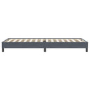 vidaXL sötétszürke bársony rugós ágy matrac nélkül 100x220 cm