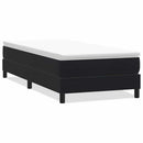 vidaXL fekete bársony rugós ágy matrac nélkül 100x220 cm