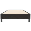vidaXL fekete bársony rugós ágy matrac nélkül 100x220 cm