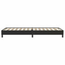 vidaXL fekete bársony rugós ágy matrac nélkül 100x220 cm
