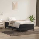 vidaXL fekete bársony rugós ágy matrac nélkül 100x220 cm