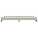 vidaXL világosszürke bársony rugós ágy matrac nélkül 120x220 cm